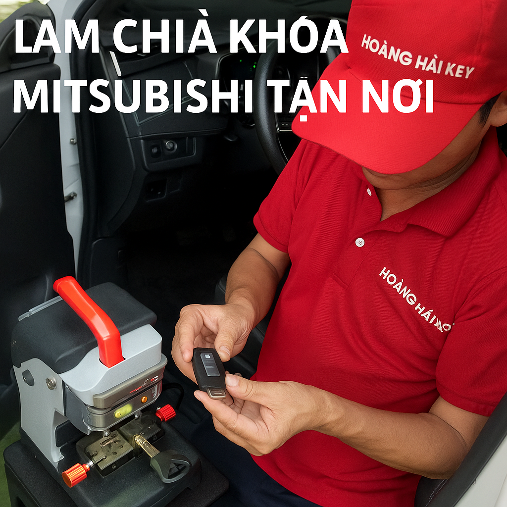 Làm chìa khóa xe Mitsubishi tận nơi tại Hà Nội - Hoàng Hải Key