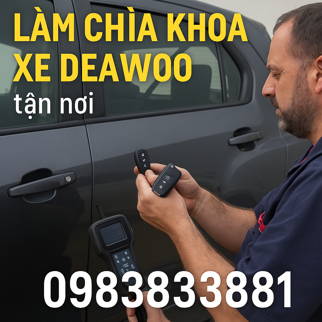 Làm chìa khóa xe Daewoo tận nơi tại Hà Nội - Hoàng Hải Key