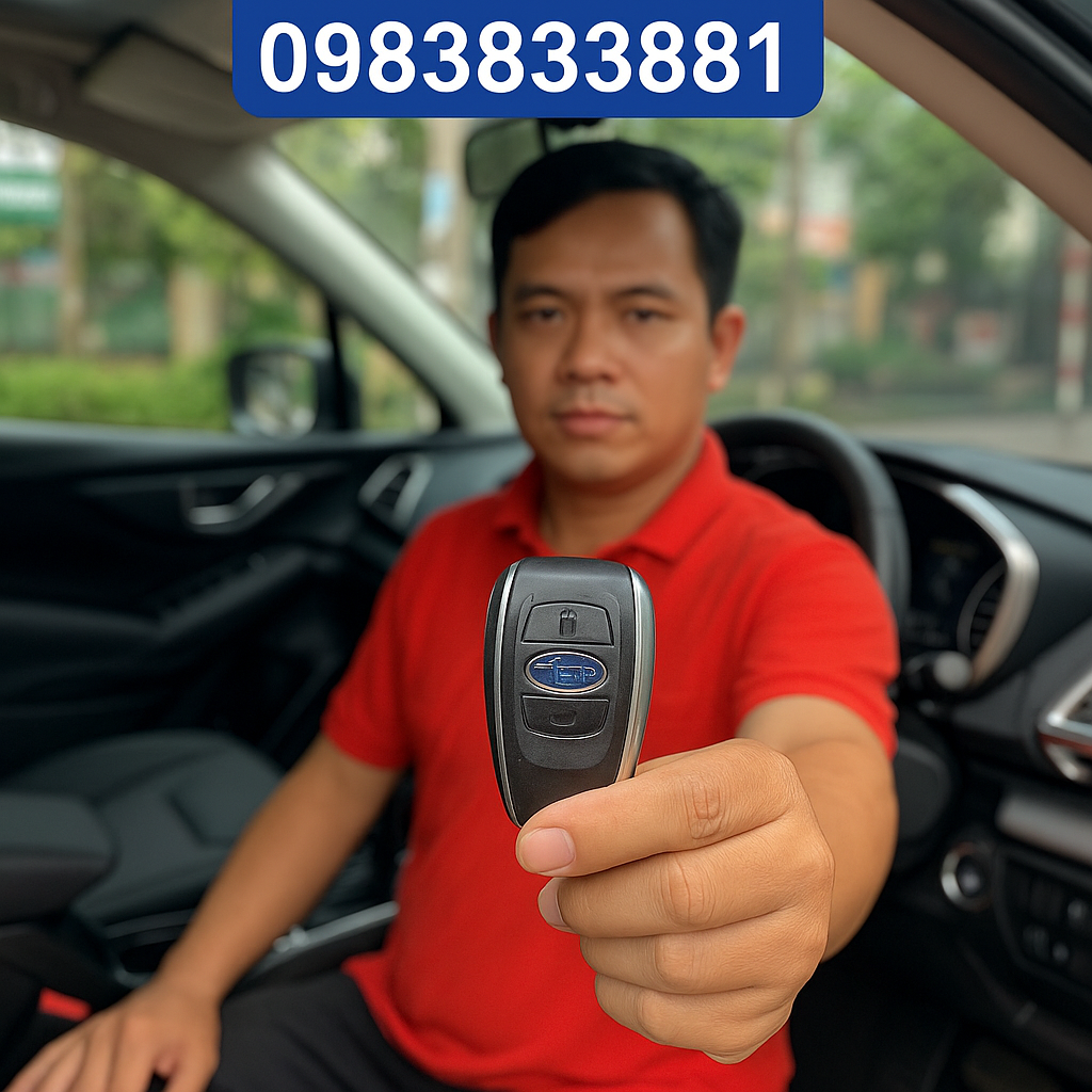 Khách hàng làm chìa khóa Subaru tại Hoàng Hải Key – uy tín, tận tâm