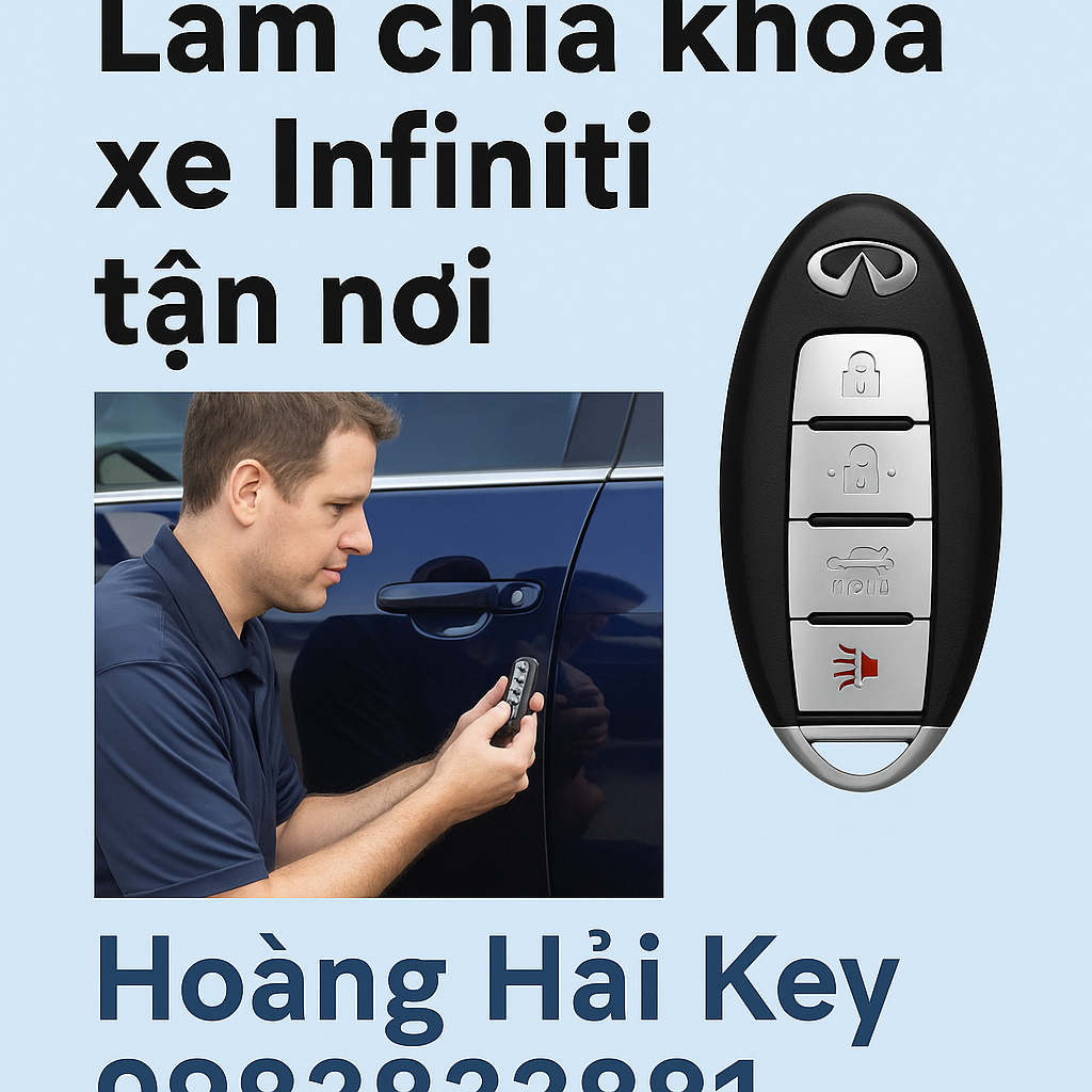Làm chìa khóa xe Infiniti tận nơi - 0983.833.881
