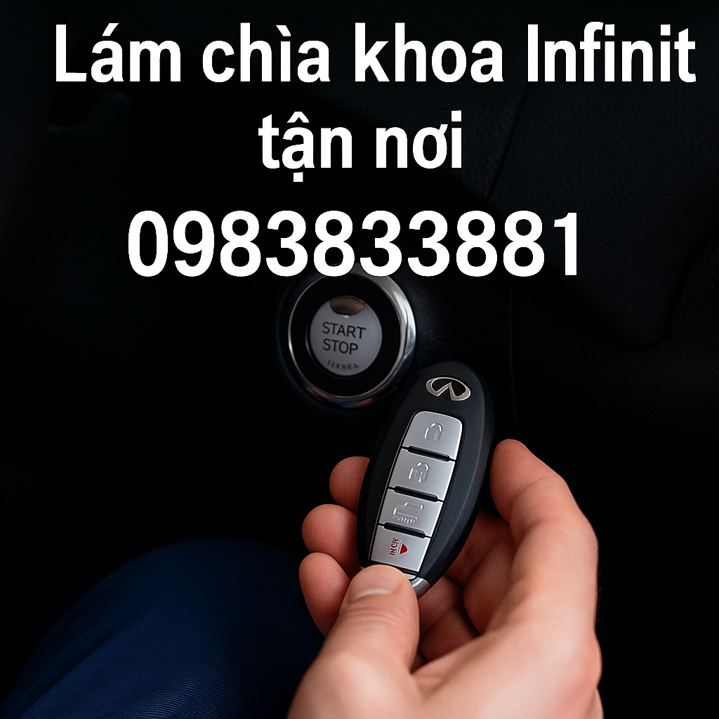 Thợ Hoàng Hải Key lập trình chìa khóa smartkey xe Infiniti tại Hà Nội