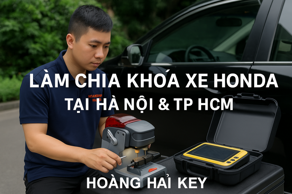 Làm chìa khóa xe Honda tận nơi tại Hà Nội & TP HCM - Hoàng Hải Key