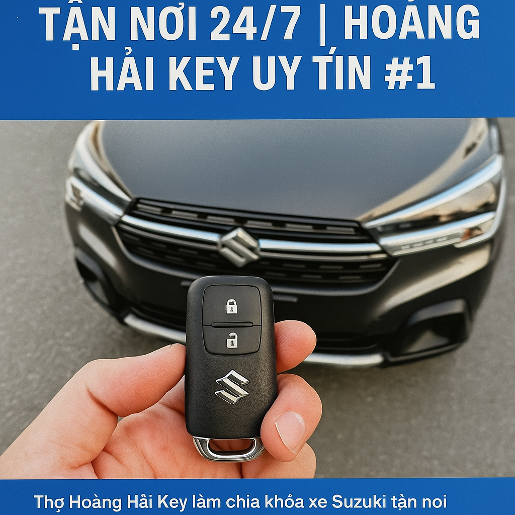 Hoàng Hải Key làm chìa khóa ô tô Suzuki uy tín tại Hà Nội