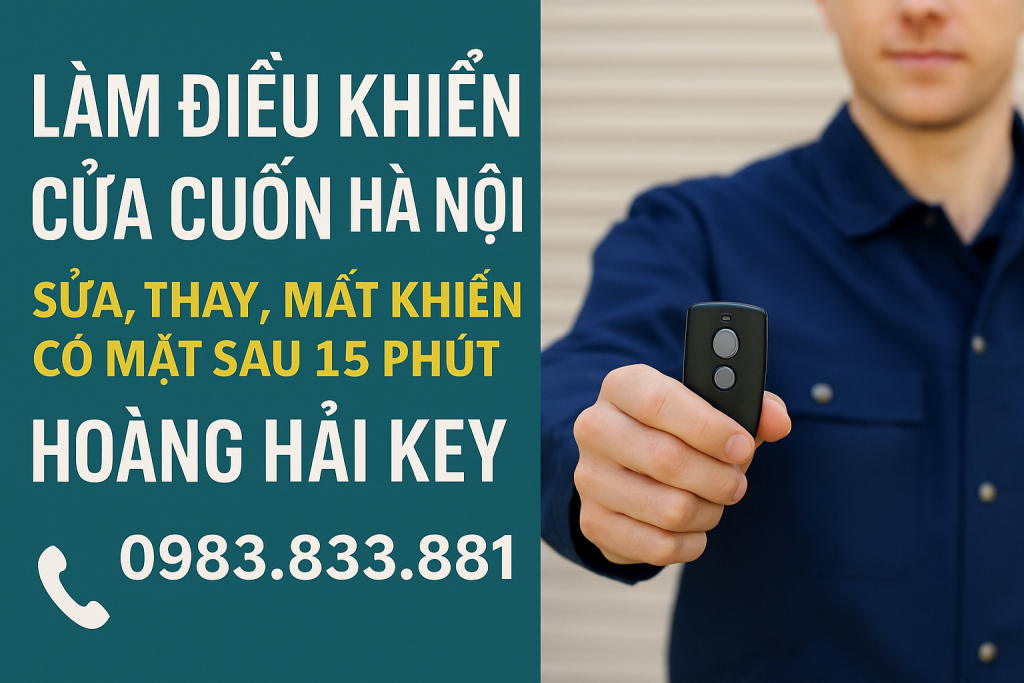 Dịch vụ làm điều khiển cửa cuốn Hà Nội 24/7