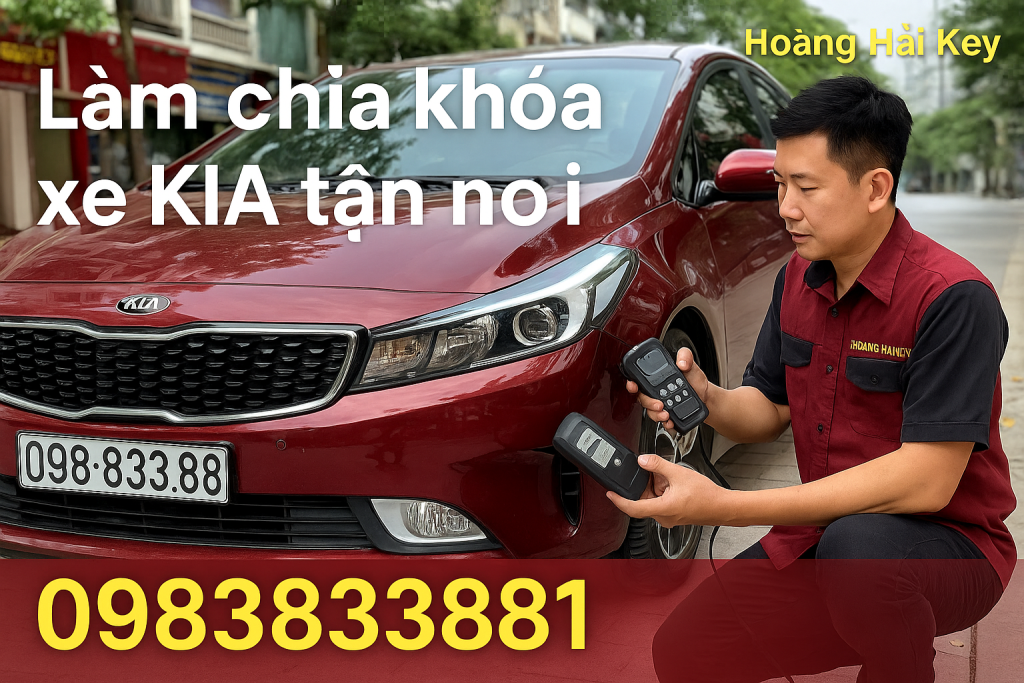 Thợ Hoàng Hải Key lập trình chìa khóa smartkey xe KIA tận nơi