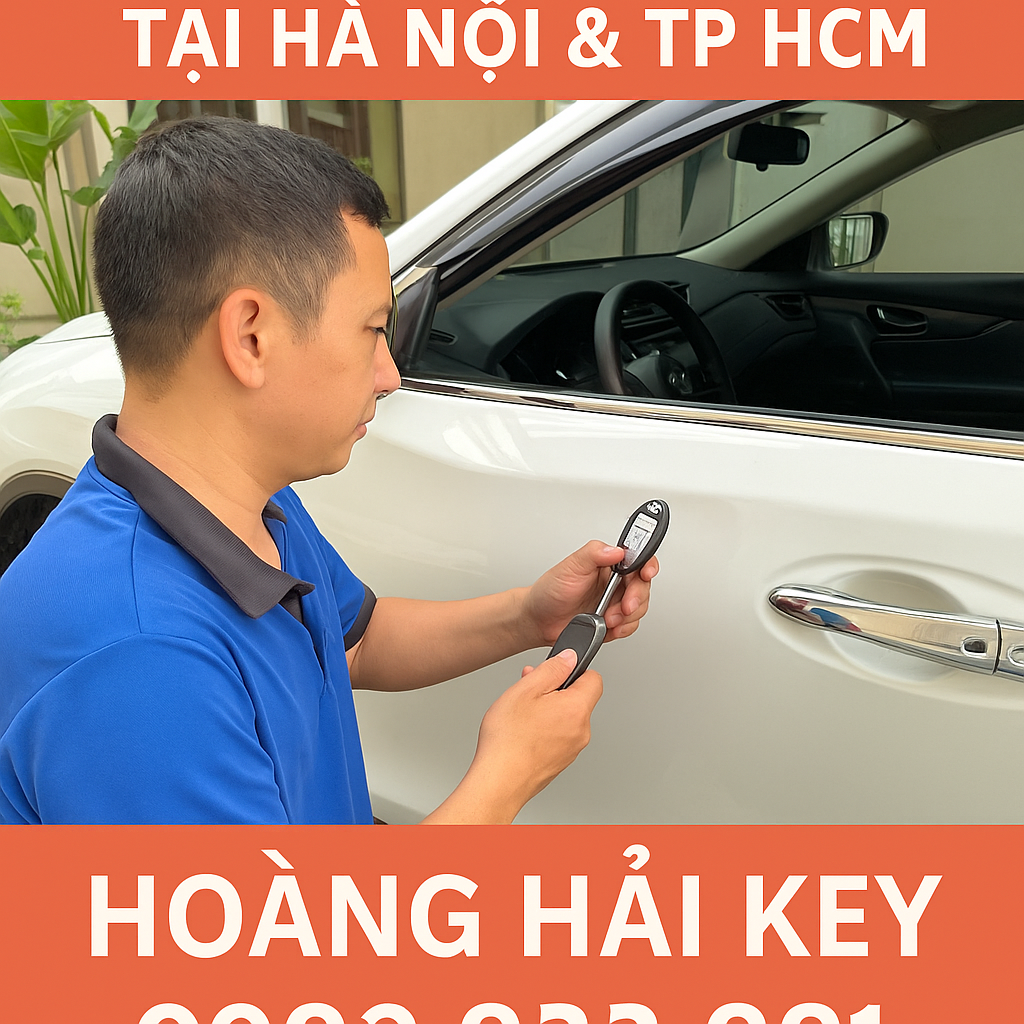 Hoàng Hải Key làm chìa khóa xe Nissan uy tín tại Hà Nội