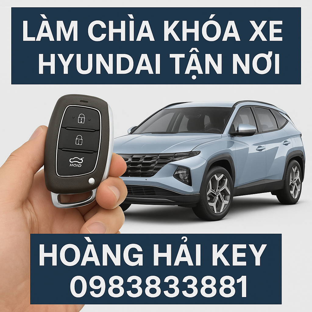 Thợ Hoàng Hải Key lập trình chìa khóa smartkey xe Hyundai tận nơi