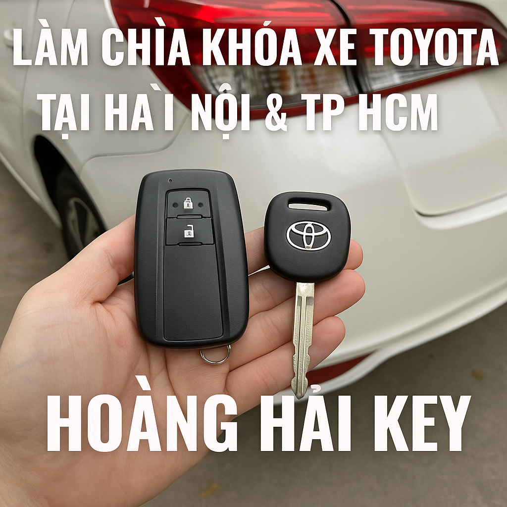 Làm Chìa khóa xe Toyota tại Hà Nội & TP HCM - Hoàng Hải Key