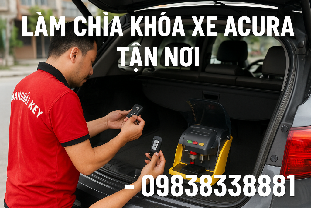 Làm Chìa Khóa Xe Acura Tận Nơi 24/7