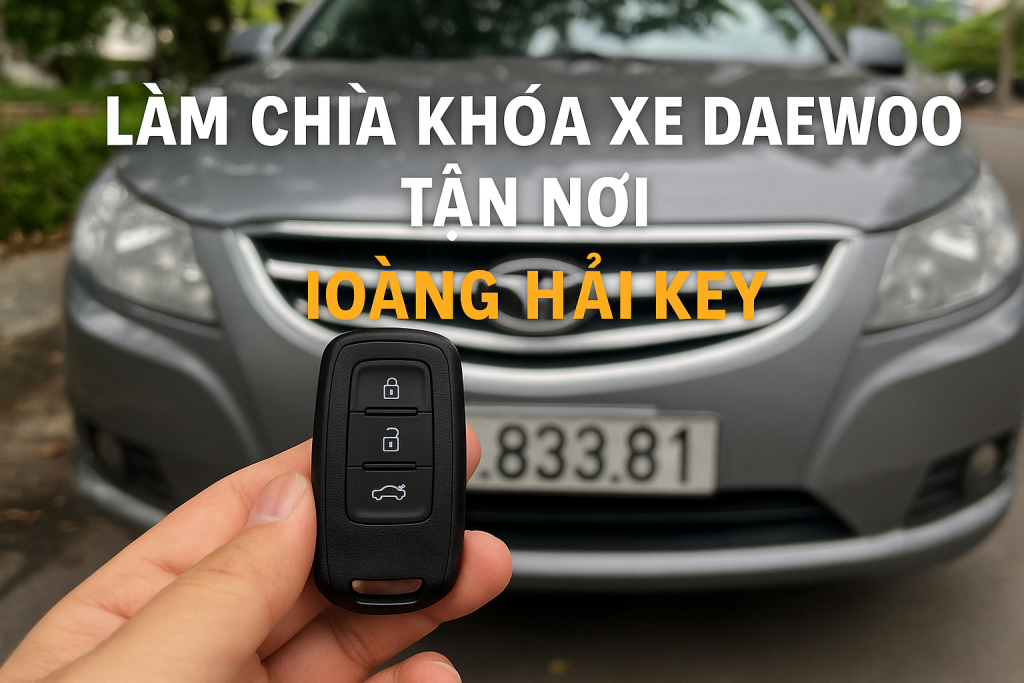 Làm chìa khóa xe Daewoo tận nơi tại Hà Nội - Hoàng Hải Key