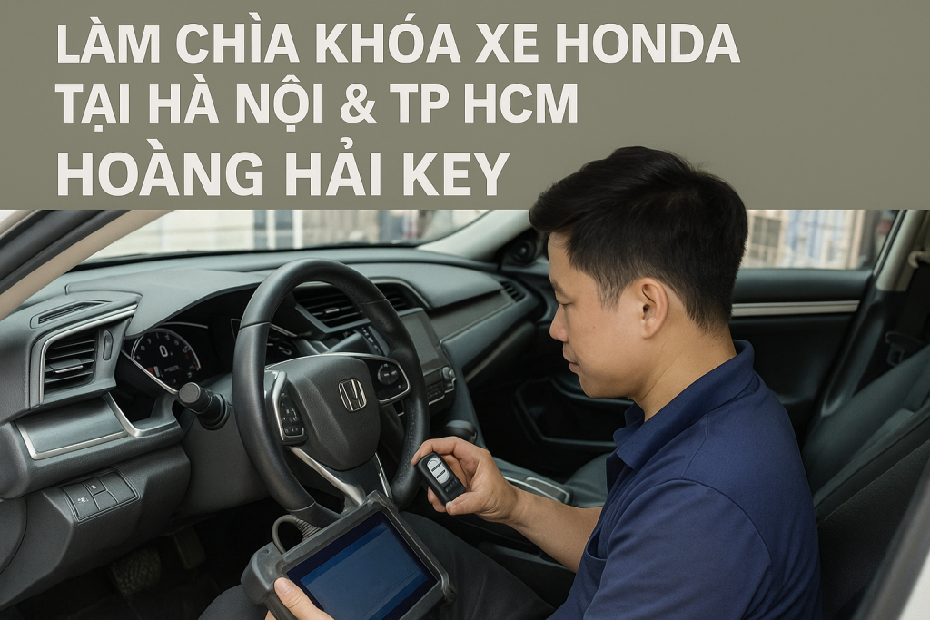 Hoàng Hải Key làm chìa khóa xe Honda uy tín tại Hà Nội