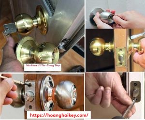 sửa khóa cửa tay nắm tròn