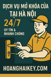 mở khóa cửa Hà Nội 24/7 Hoàng Hải Key