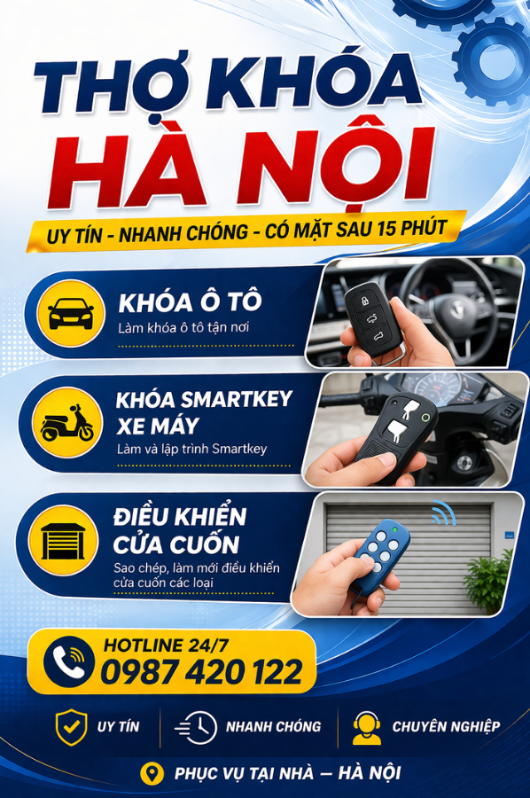 sửa khóa 24h tại Hà Nội